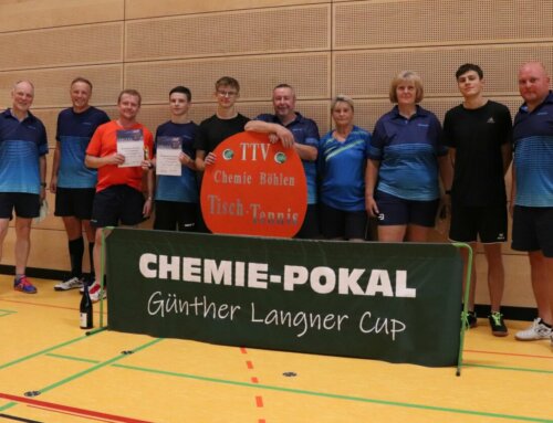 19. Chemiepokalturnier – Günther Langner Cup im Tischtennis